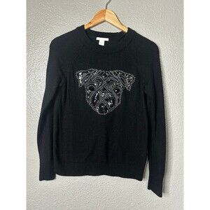 H&M pug sweater alpaca blend size XS